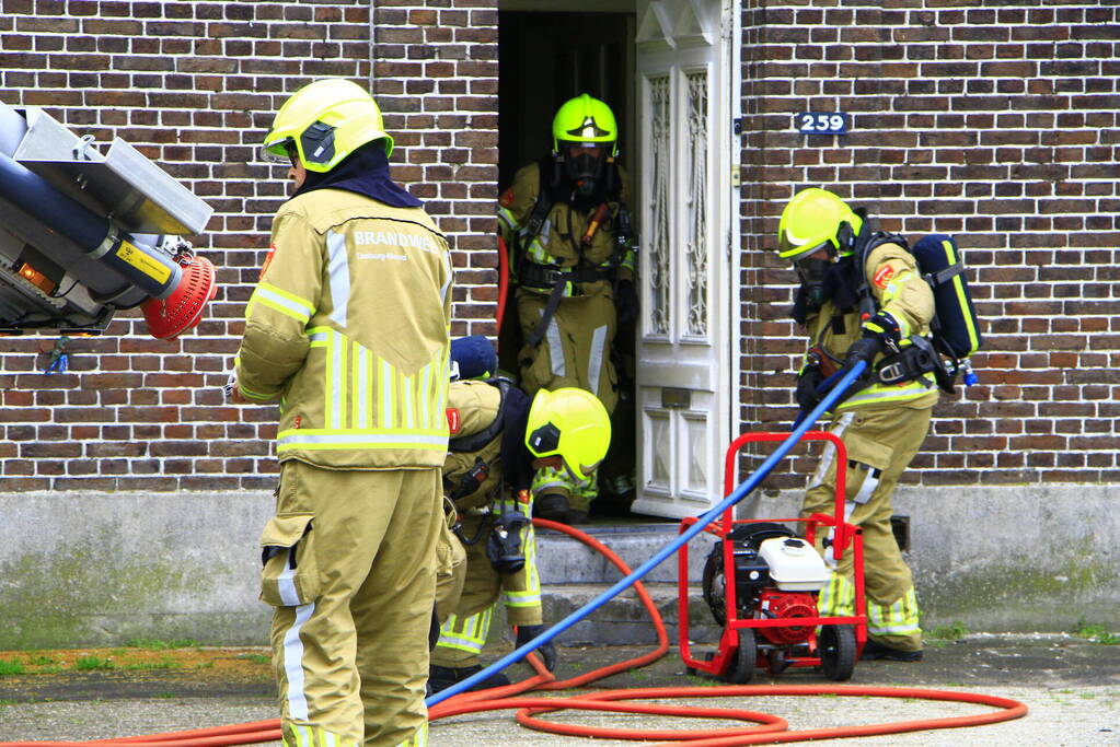 Rookontwikkeling bij brand in vrijstaande woning