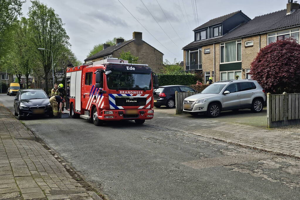 Gasleiding geraakt tijdens werkzaamheden