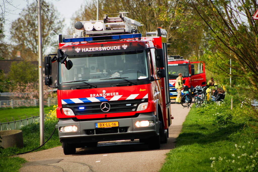 Brand in schuur snel onder controle