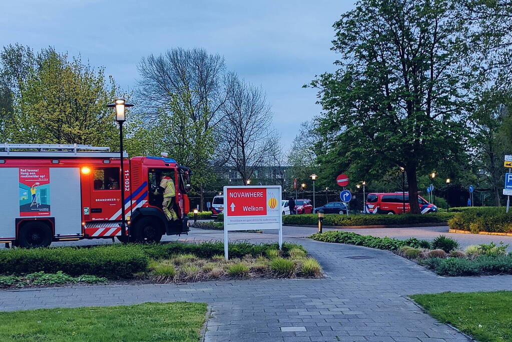 Rookontwikkeling door kortsluiting in lamp van verzorgingstehuis