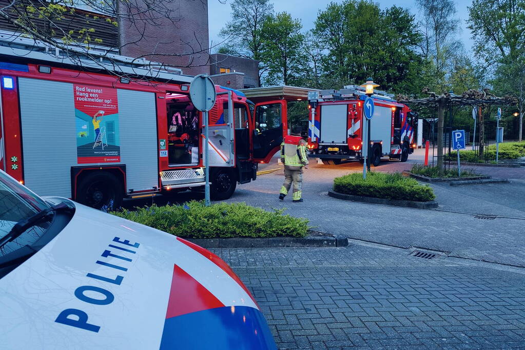 Rookontwikkeling door kortsluiting in lamp van verzorgingstehuis