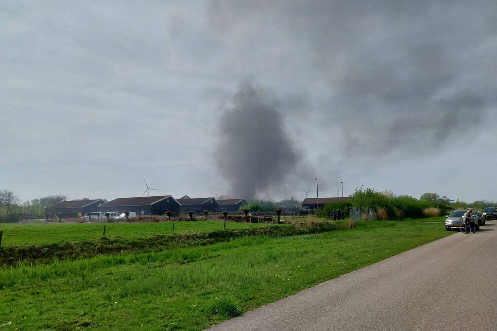 Grote uitslaande brand in restaurant