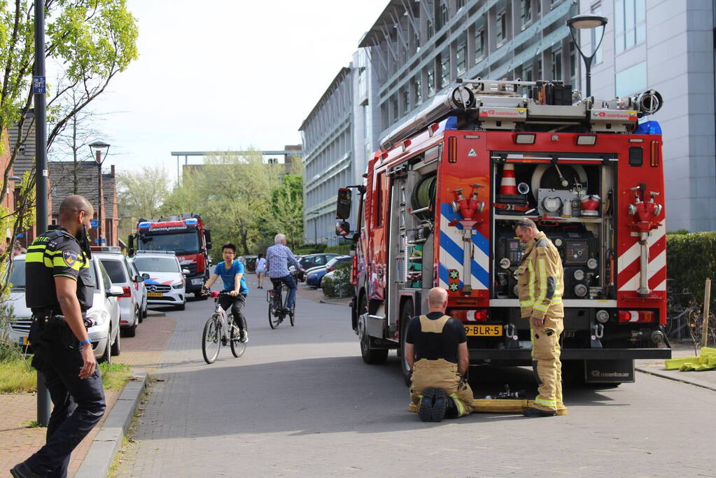 Brand in een studentenhuis van technische Universiteit