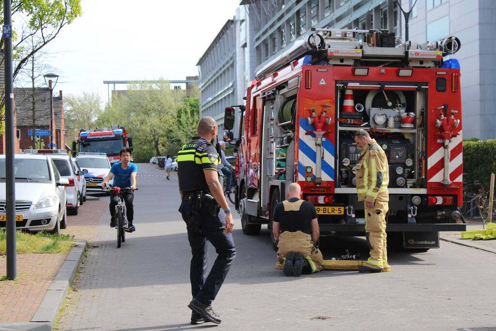 Brand in een studentenhuis van technische Universiteit