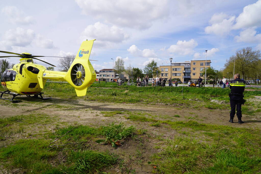 Inzet van traumahelikopter trekt veel bekijks