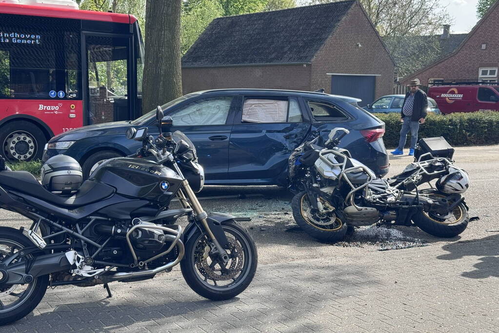 Motorrijder gewond bij botsing met automobilist