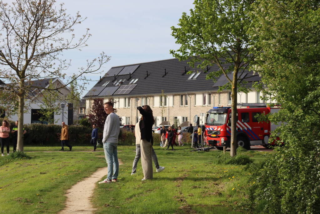 Politiehelikopter en veel hulpdiensten aanwezig voor valse melding