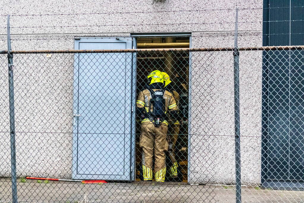 Brand in oven van bedrijf