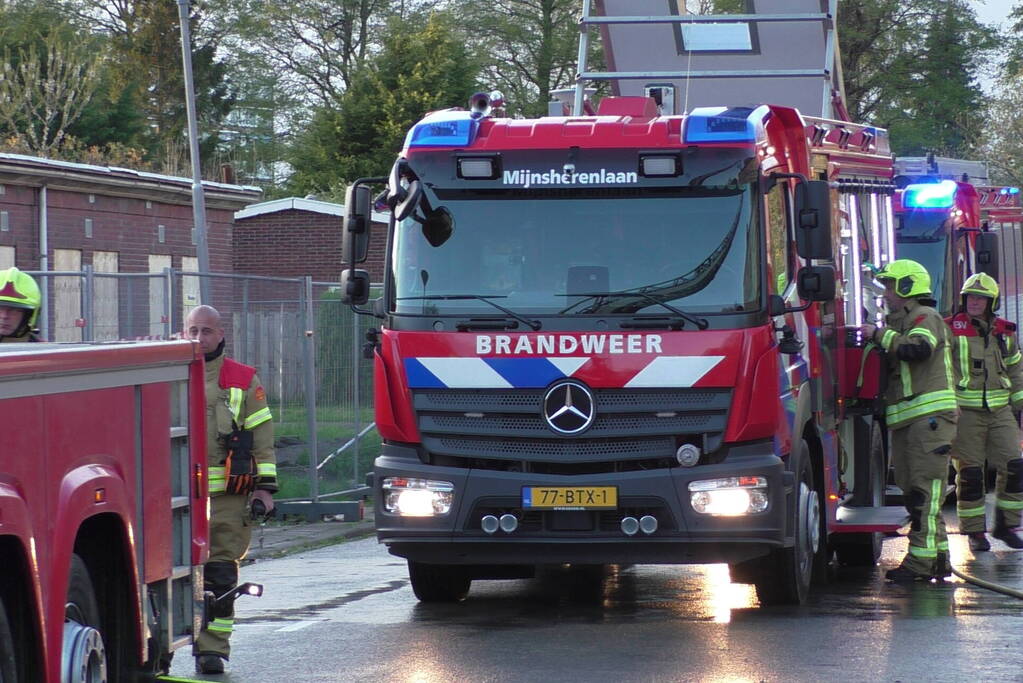 Rookontwikkeling bij brand in sloopwoning