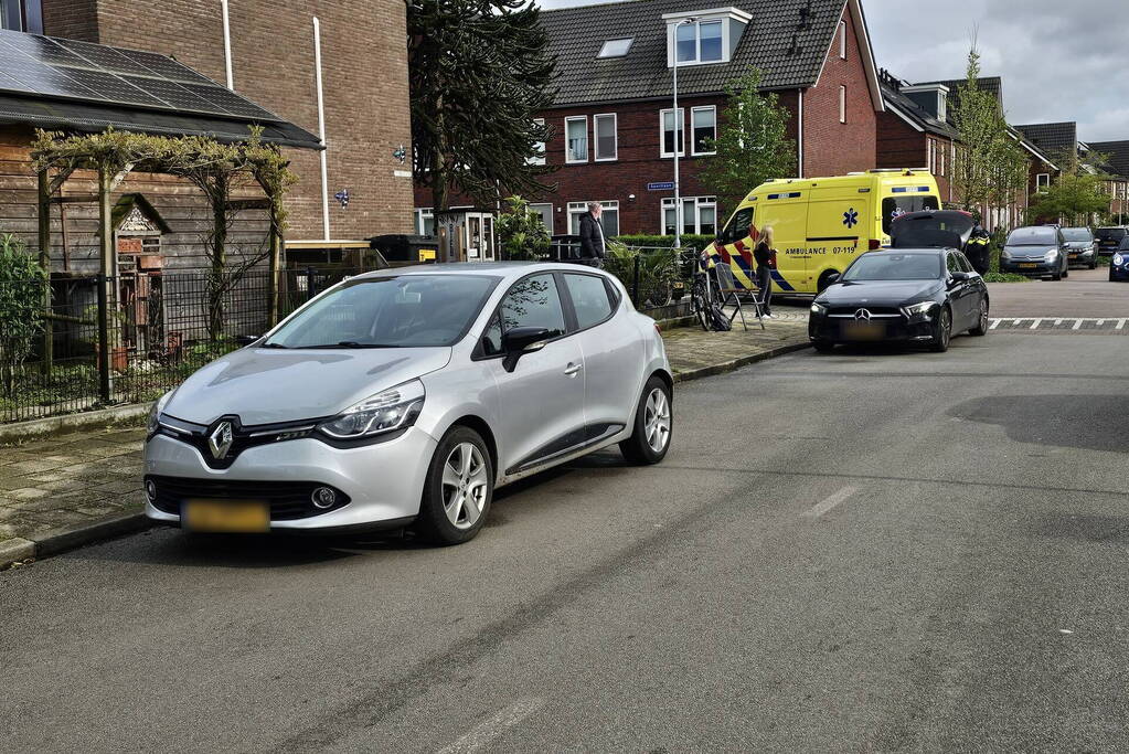 Fietswiel kapot na ongeval met auto