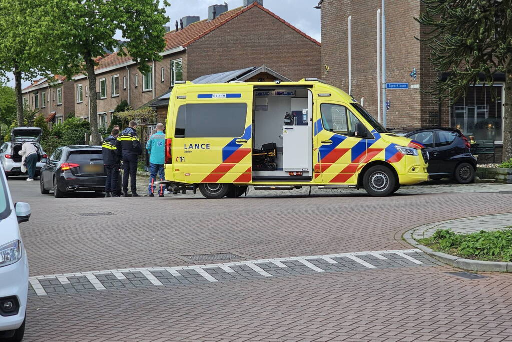 Fietswiel kapot na ongeval met auto