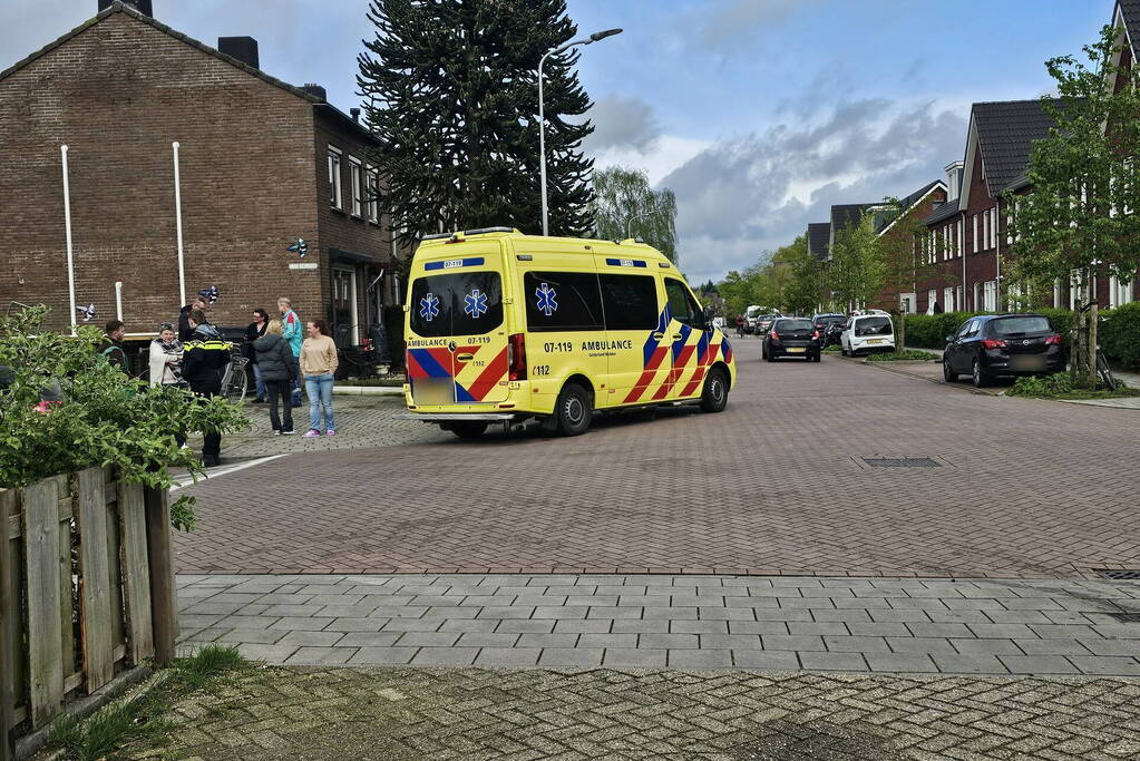 Fietswiel kapot na ongeval met auto