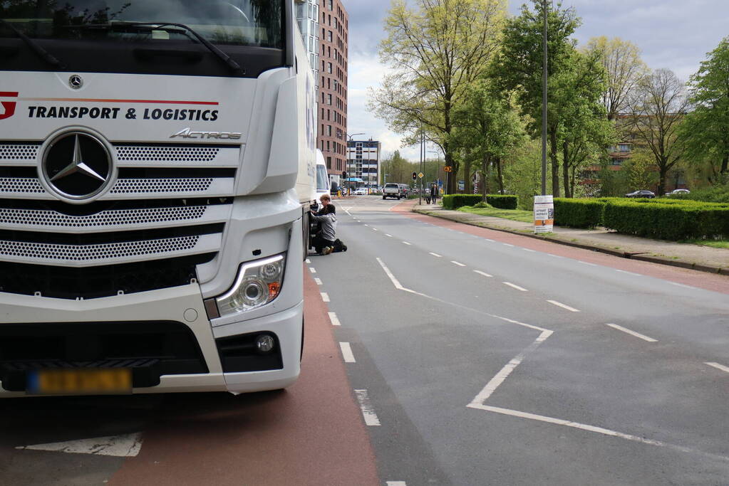 Vastlopende rem van trailer zorg voor verkeershinder