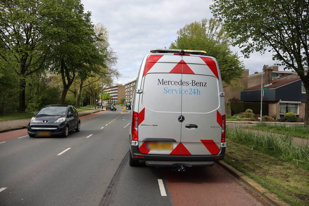 Vastlopende rem van trailer zorg voor verkeershinder