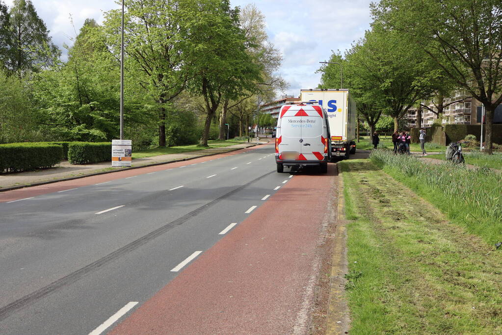 Vastlopende rem van trailer zorg voor verkeershinder