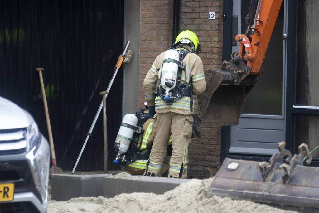 Gaslekkage door graafwerkzaamheden