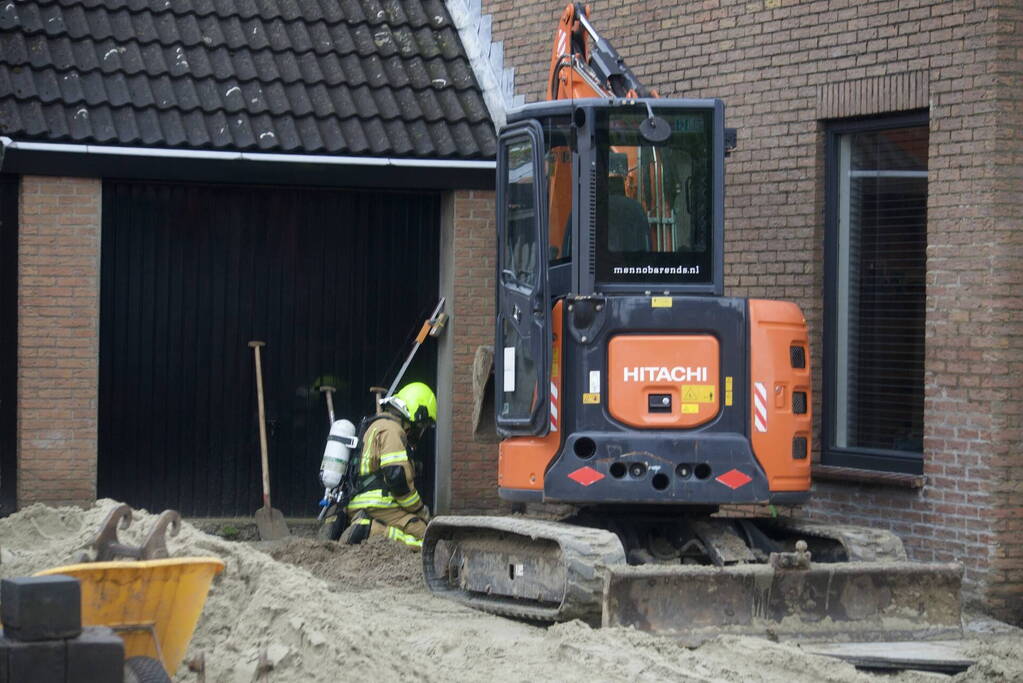 Gaslekkage door graafwerkzaamheden