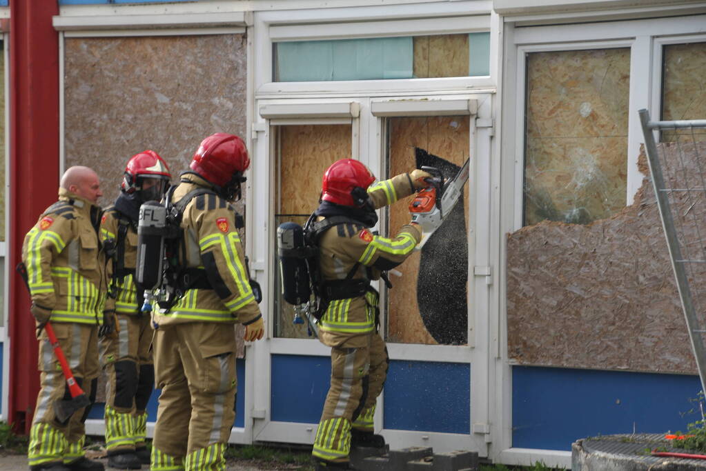 Inbraak en brandstichting in leegstaand schoolgebouw