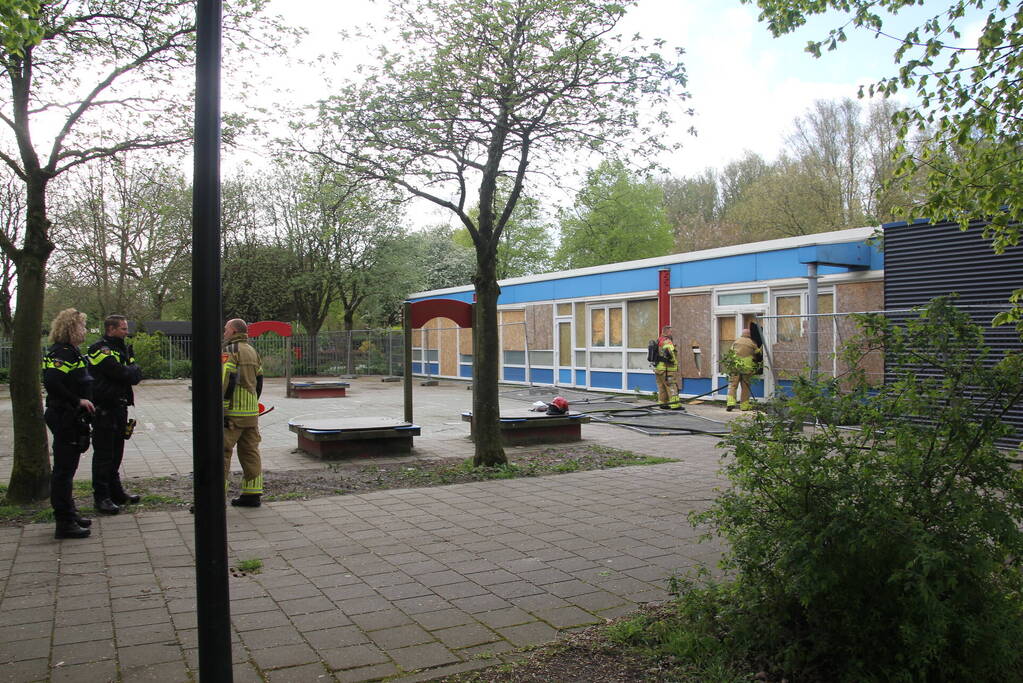 Inbraak en brandstichting in leegstaand schoolgebouw