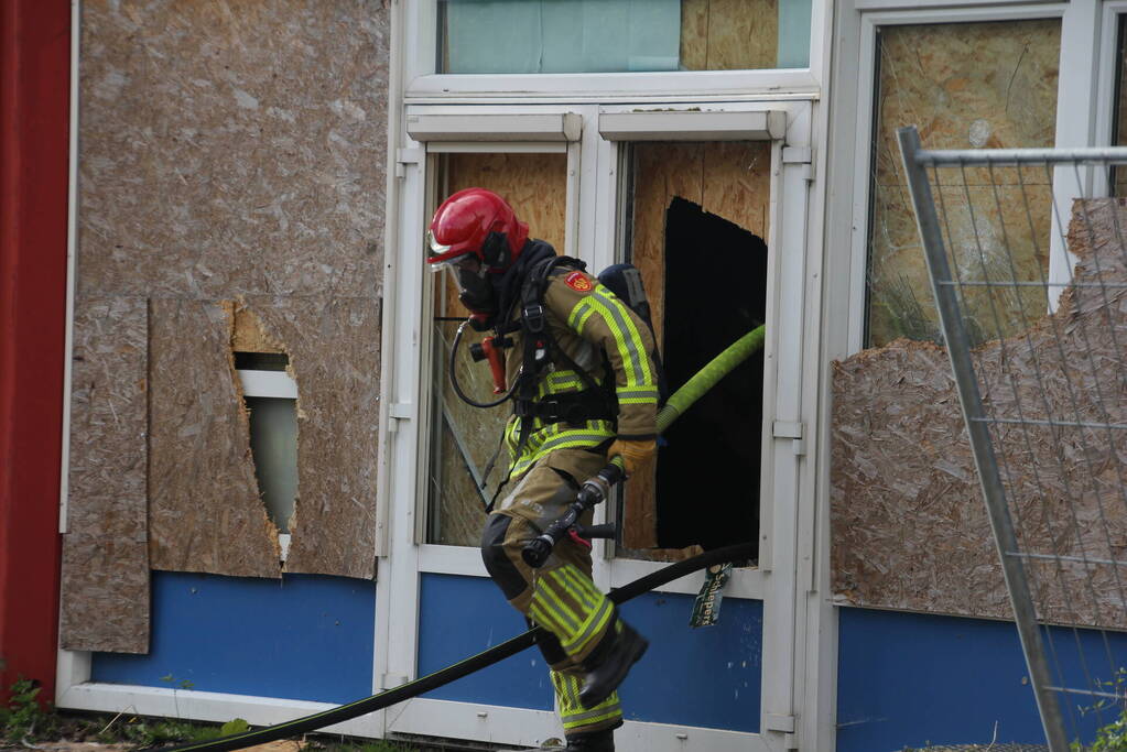 Inbraak en brandstichting in leegstaand schoolgebouw