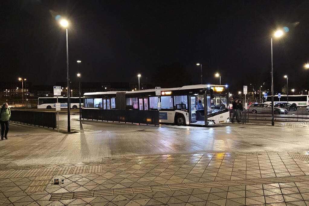 Busverkeer enkele minuten onderbroken wegens staking