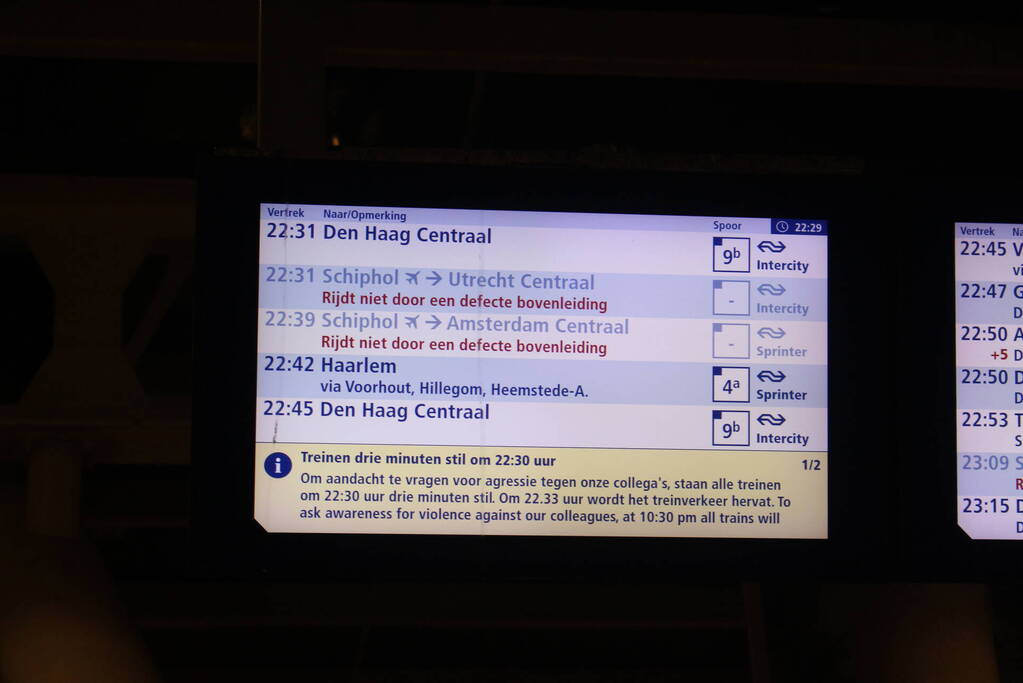 Openbaar vervoer drie minuten stilgelegd wegens aandacht tegen geweld