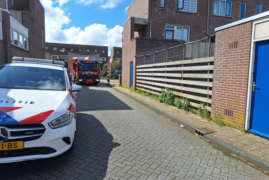 Brandweer ventileert appartement na kleine brand