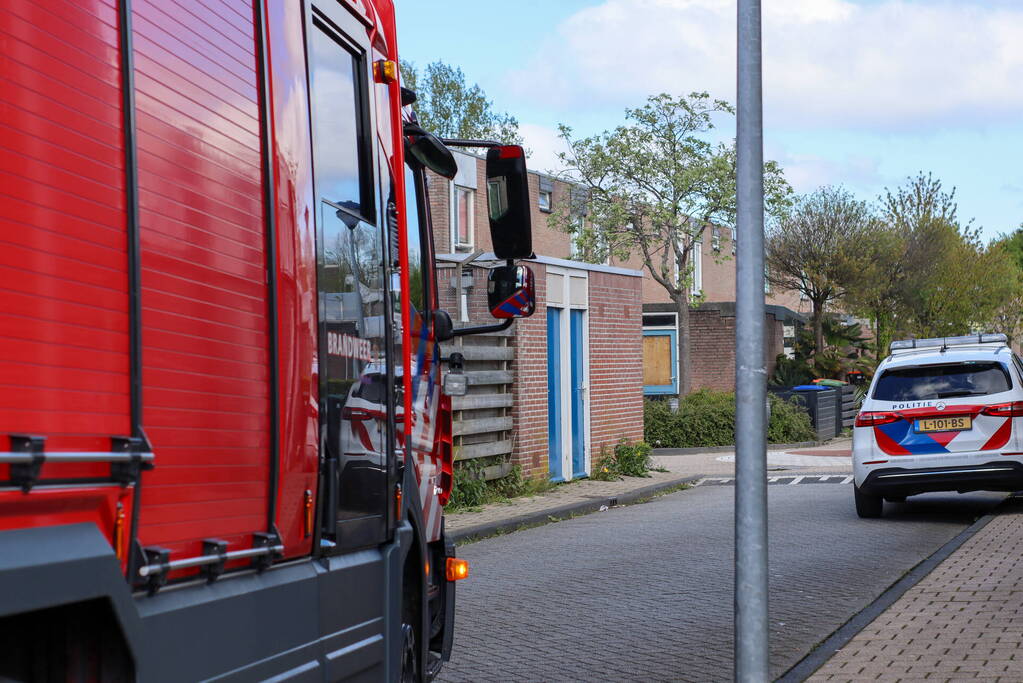 Brandweer ventileert appartement na kleine brand