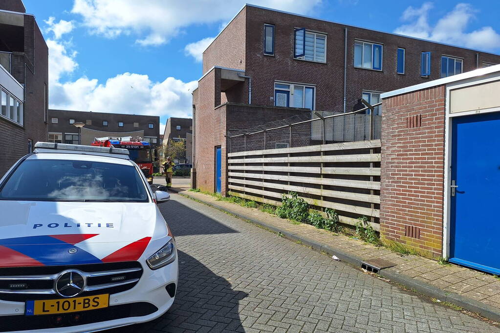 Brandweer ventileert appartement na kleine brand