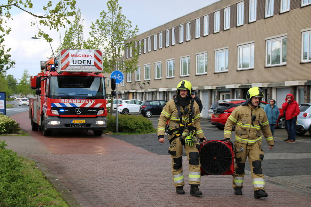 Föhn veroorzaakt flinke rookontwikkeling in schuur van woning