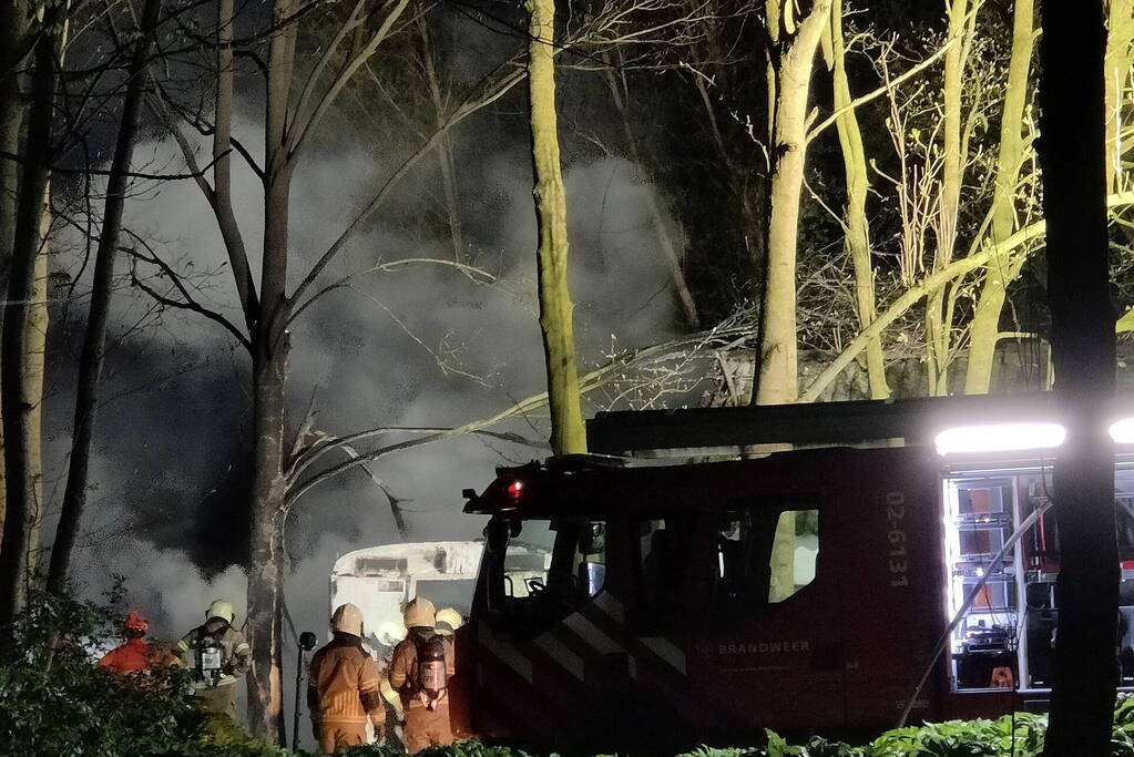 Schuur verwoest door brand