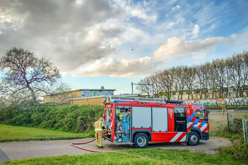 Brandstichting in leegstaand gebouw