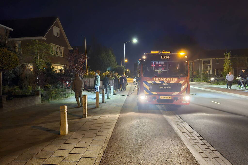 Brand in schoorsteen van pelletkachel