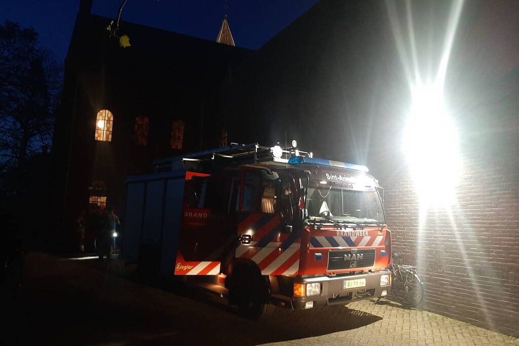 Mogelijk gaslek in kerk