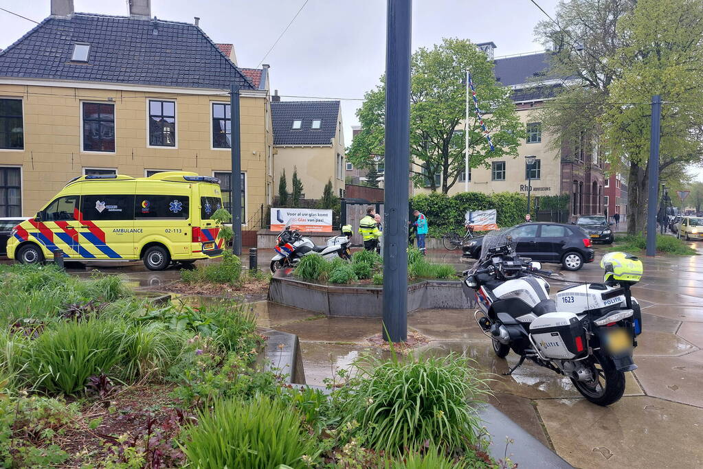 Fietser raakt gewond bij aanrijding