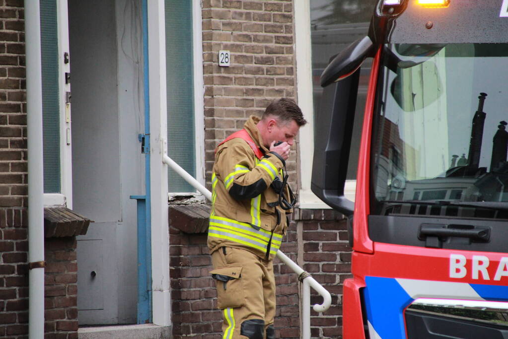 Brand in woning snel geblust