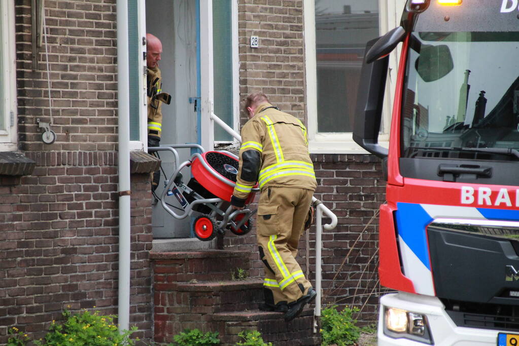 Brand in woning snel geblust