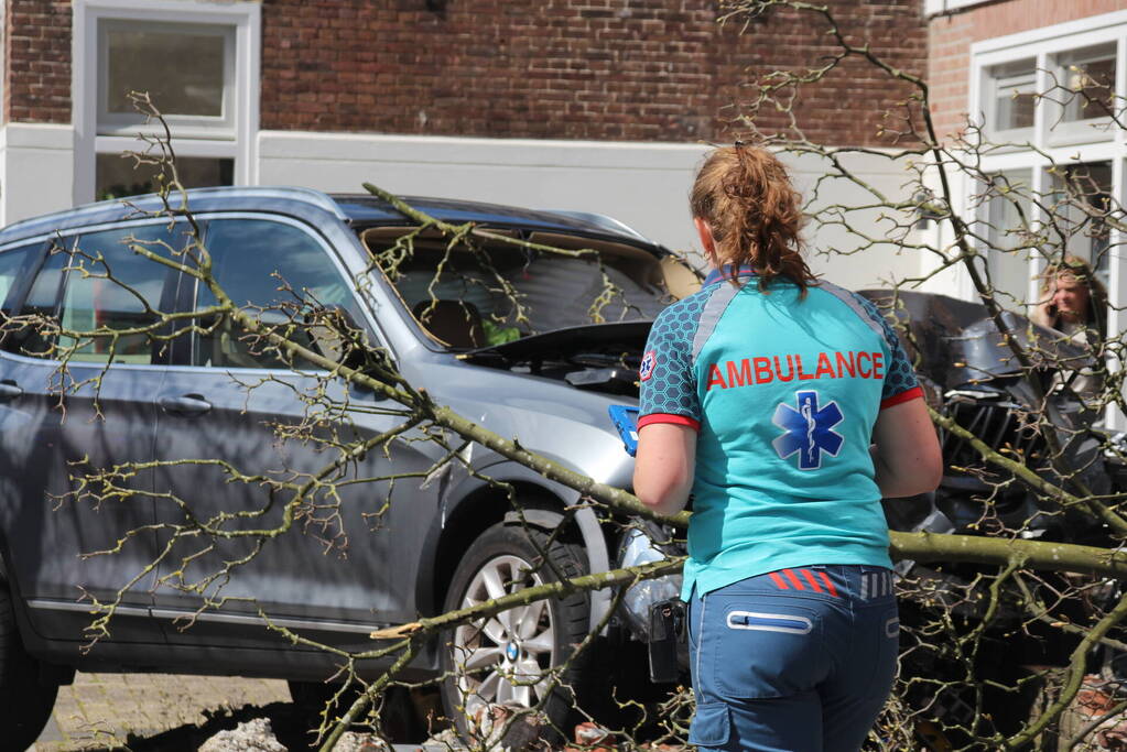 Automobilist richt ravage aan bij ongeval