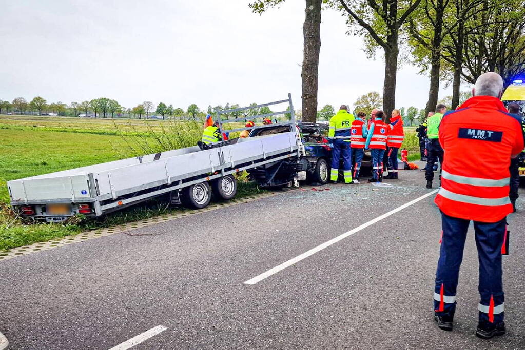 Traumateam ingezet bij eenzijdig ongeval