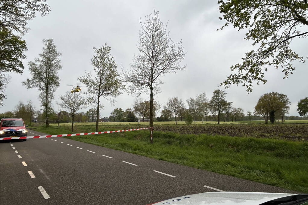 Persoon bekneld na ernstig ongeval