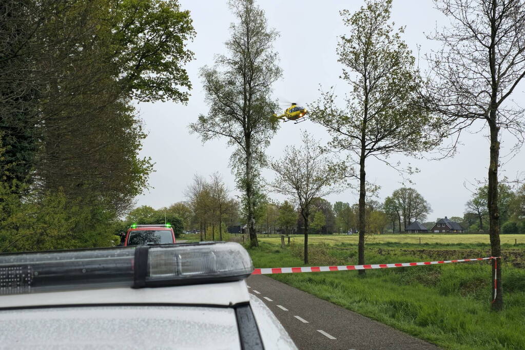 Persoon bekneld na ernstig ongeval