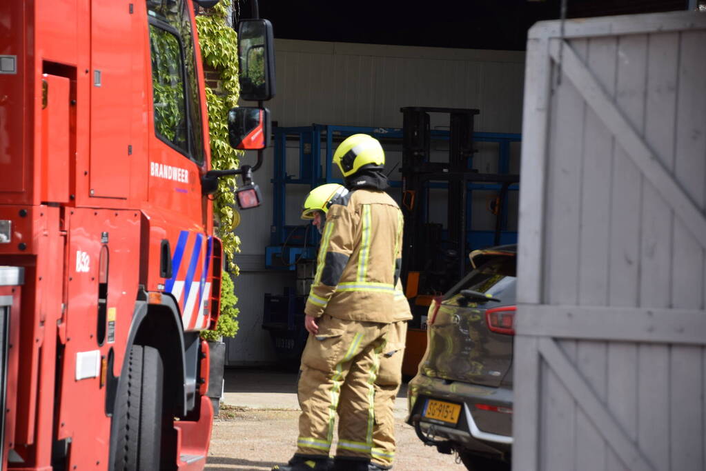 Brand in kas veroorzaakt veel rookontwikkeling