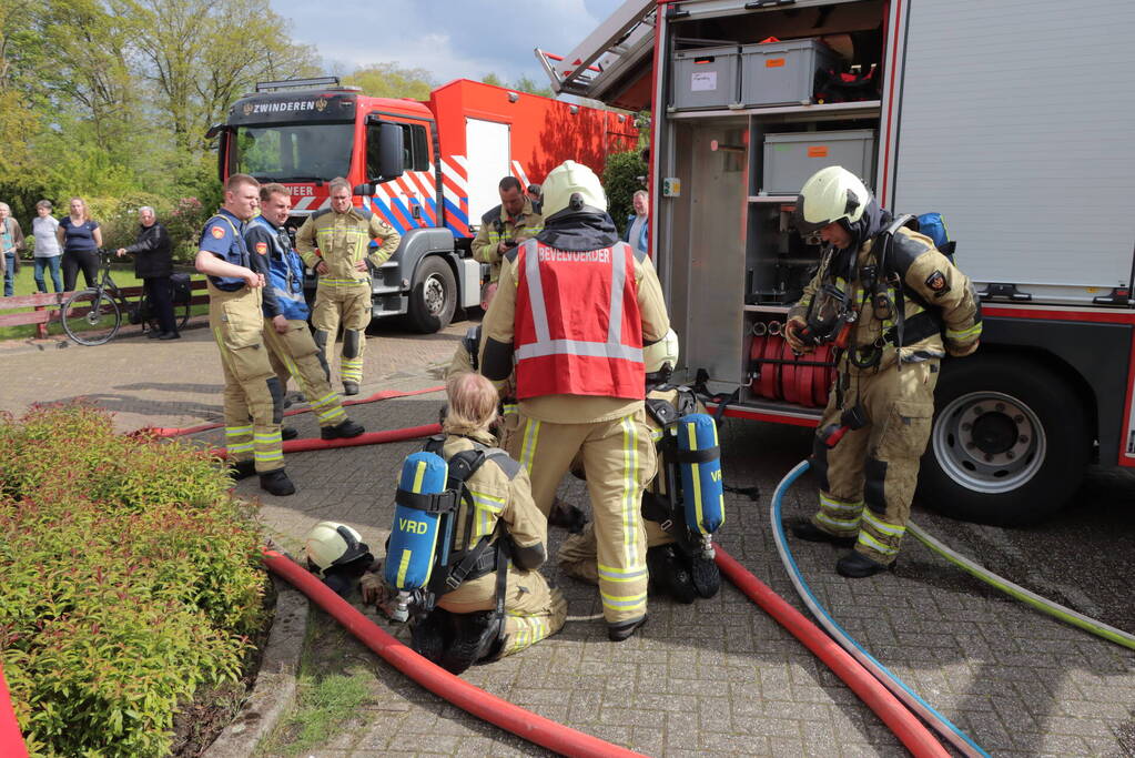 Uitslaande brand in garagebox