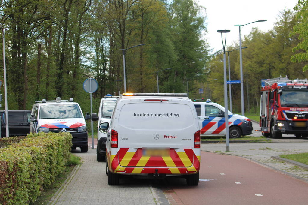 Treinverkeer gestremd vanwege aanrijding