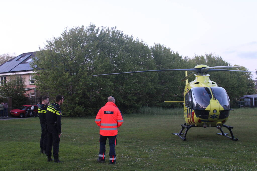 Traumahelikopter landt vanwege medische noodsituatie