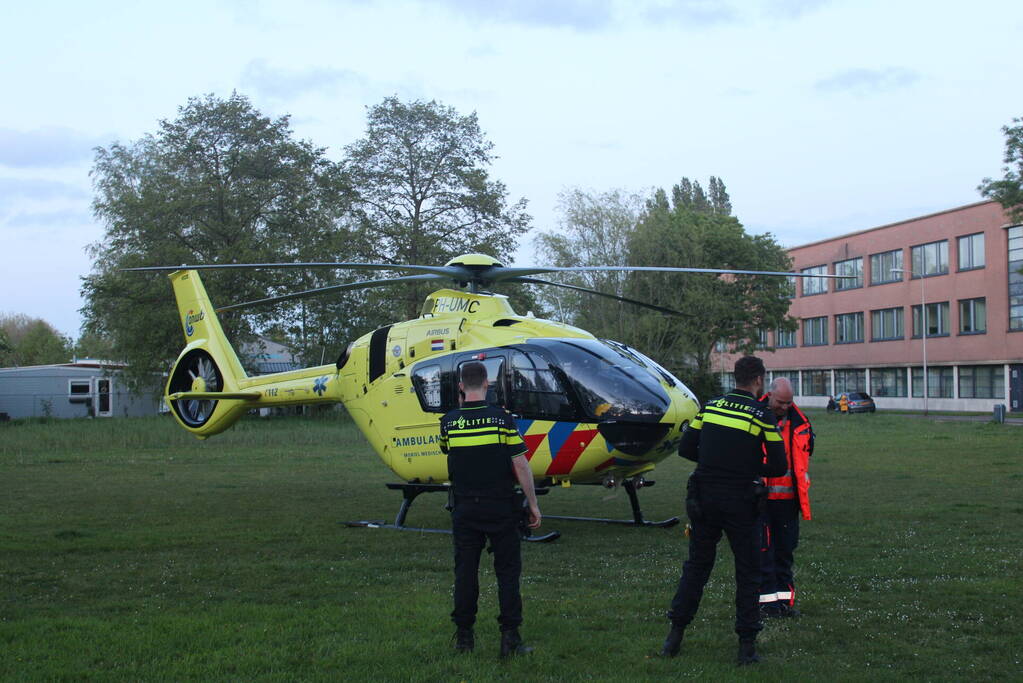 Traumahelikopter landt vanwege medische noodsituatie