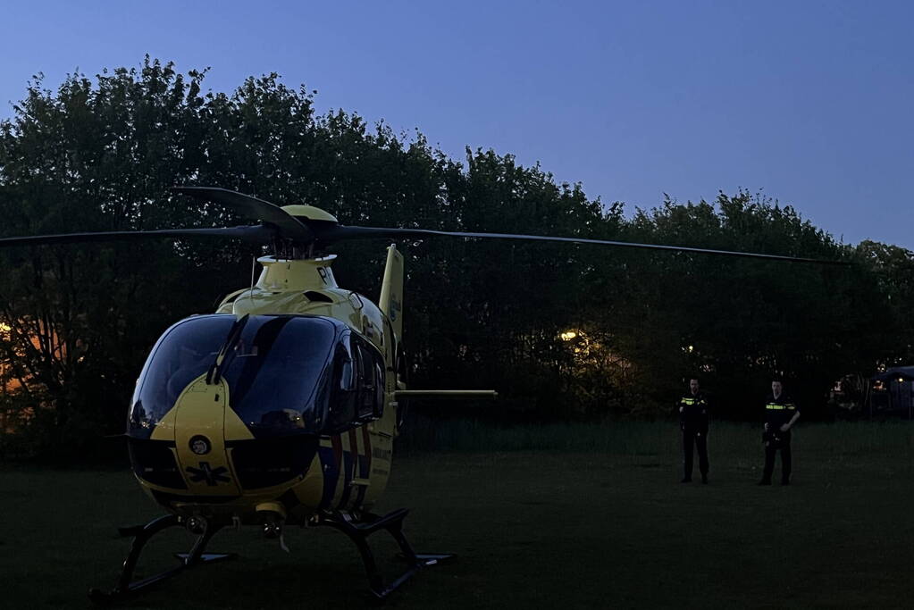 Traumahelikopter landt vanwege medische noodsituatie