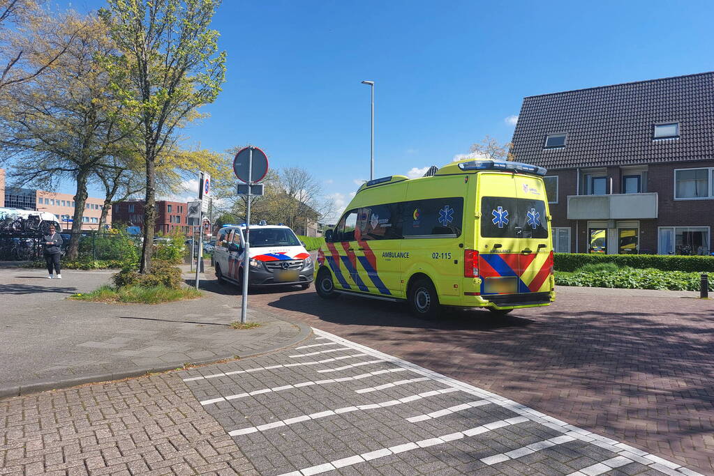 Fietser gewond na val van fiets