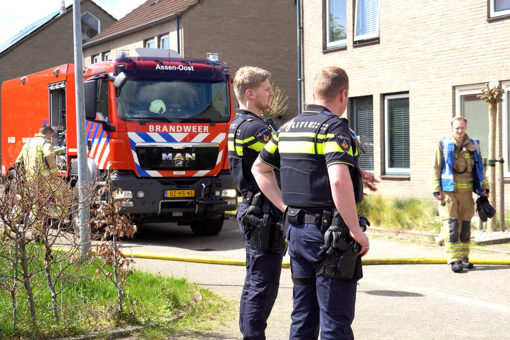 Konijn gered bij uitslaande brand in tuinhuisje