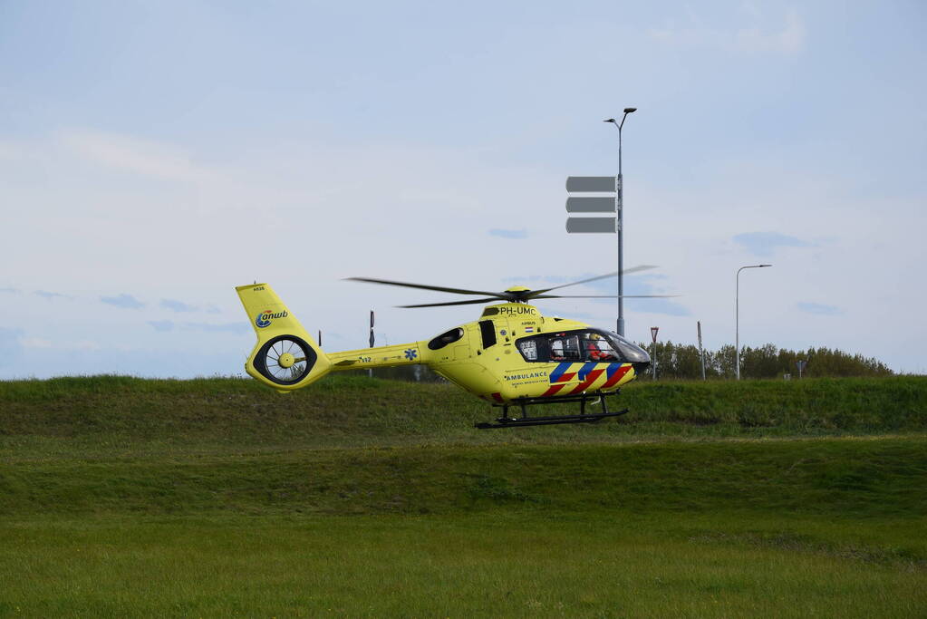 Traumahelikopter landt vanwege medische noodsituatie